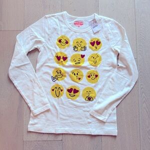 NWT Crewcuts Emoji Long Sleeve T-shirt